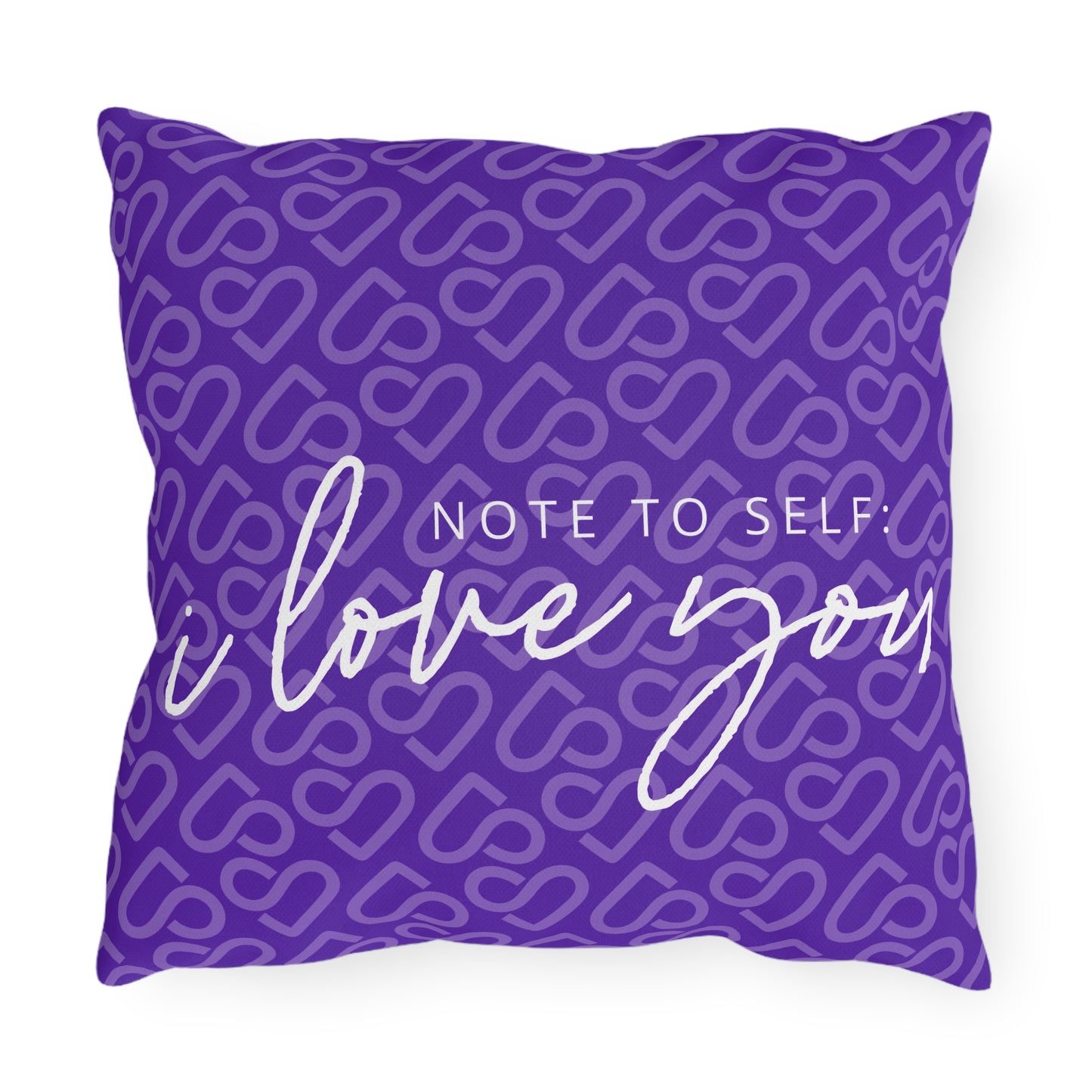 Self Care on the Green SL Green Logo Square Pillow