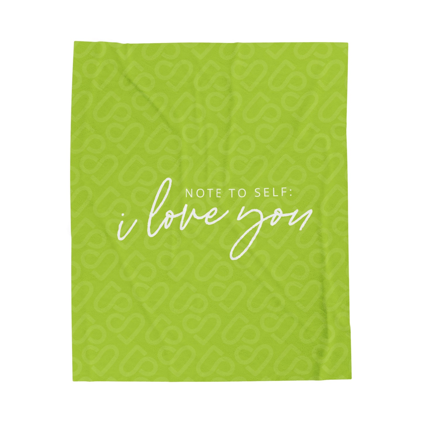 Self Care on the Green SL Green Throw Blanket