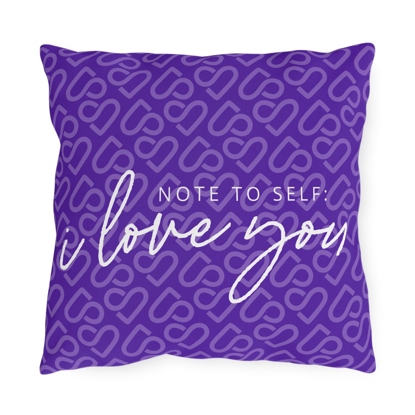 Self Care on the Green SL Green Logo Square Pillow