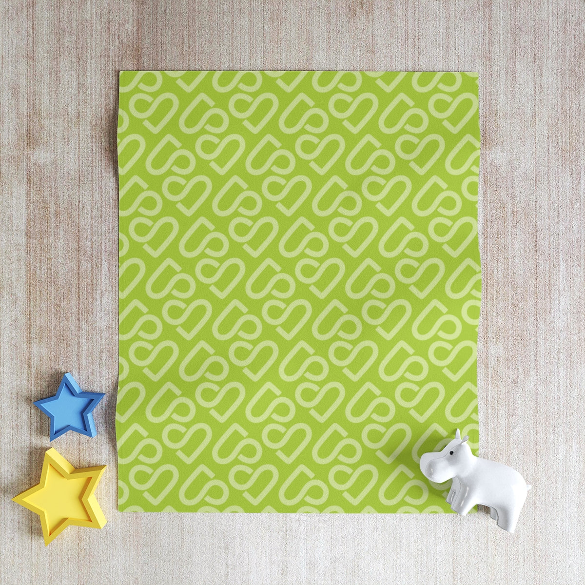 SL Green Throw Blanket