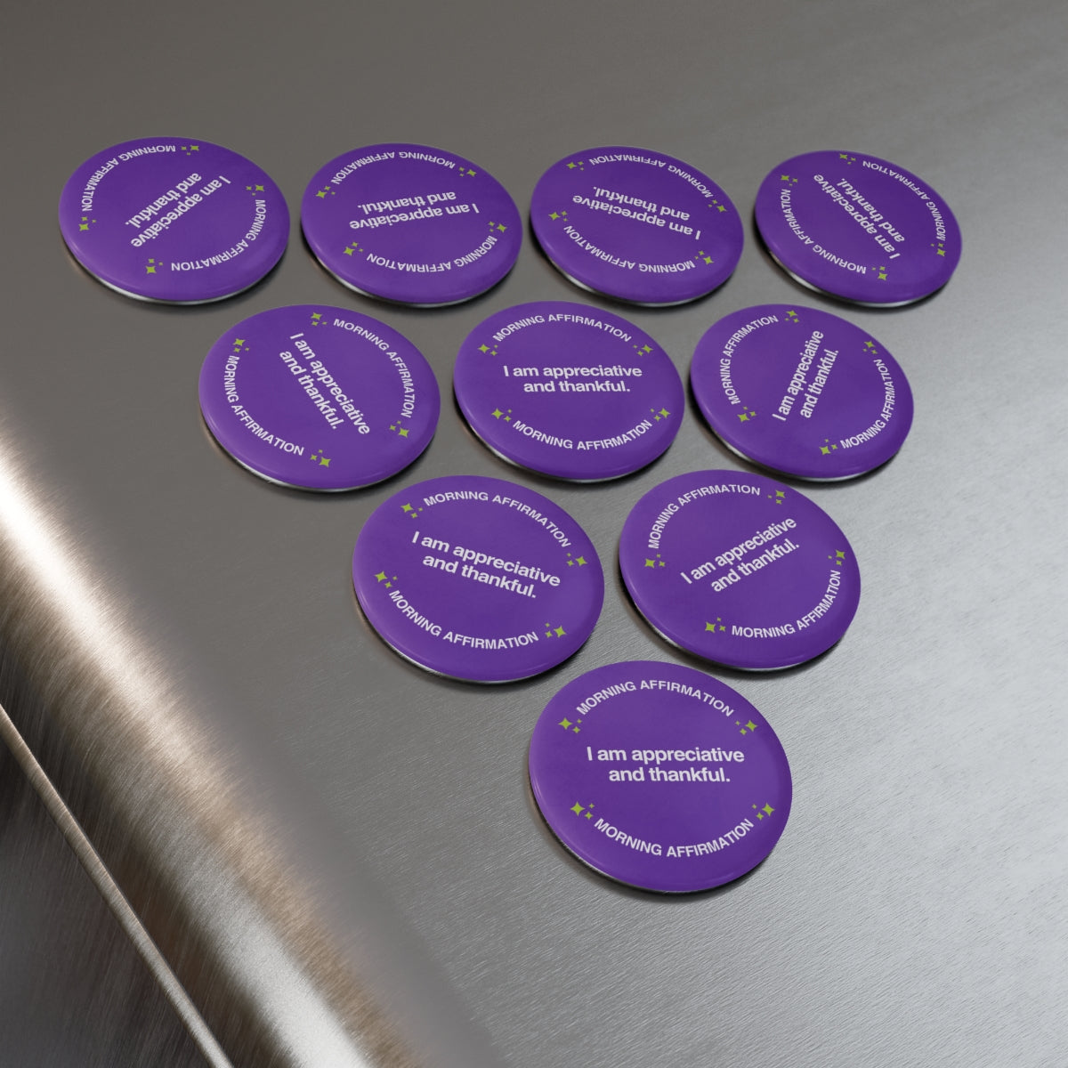 Simply Lovable Morning Affirmation Round Button Magnet