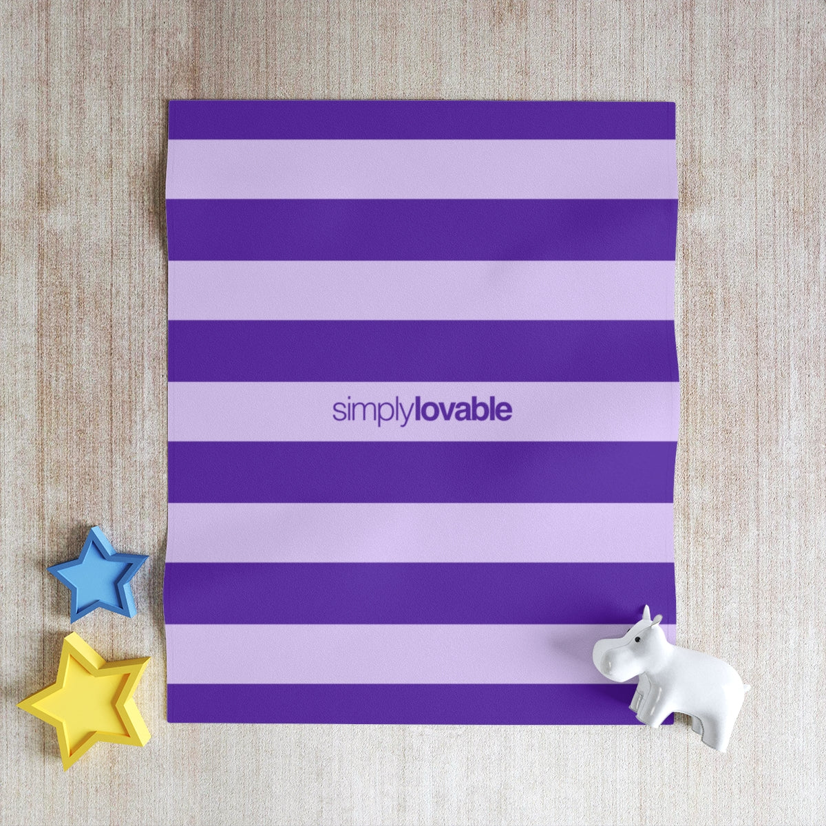 Simply Lovable Striped Throw Blanket