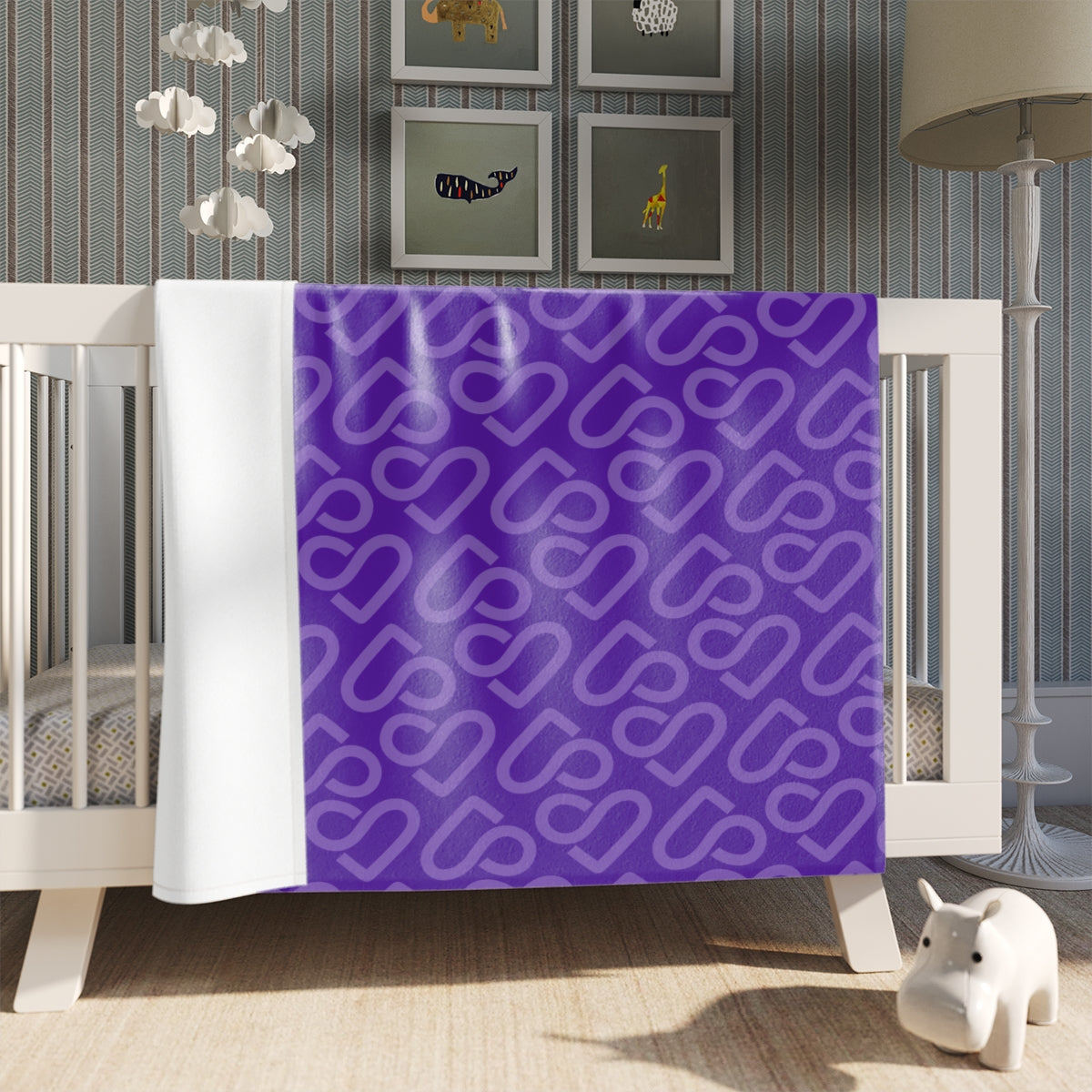 SL Purple Throw Blanket