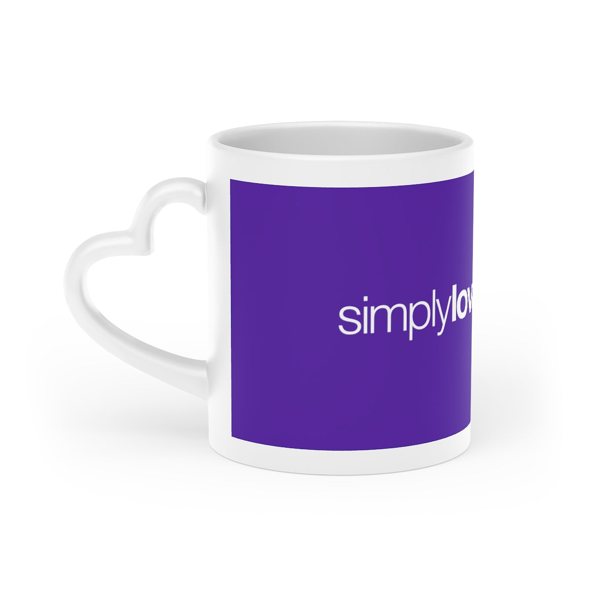 Heart-Shaped Simply Lovable Brand Mug, 11 oz.