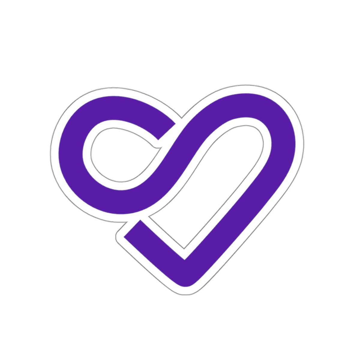 SL Purple Heart Logo Kiss-Cut Stickers