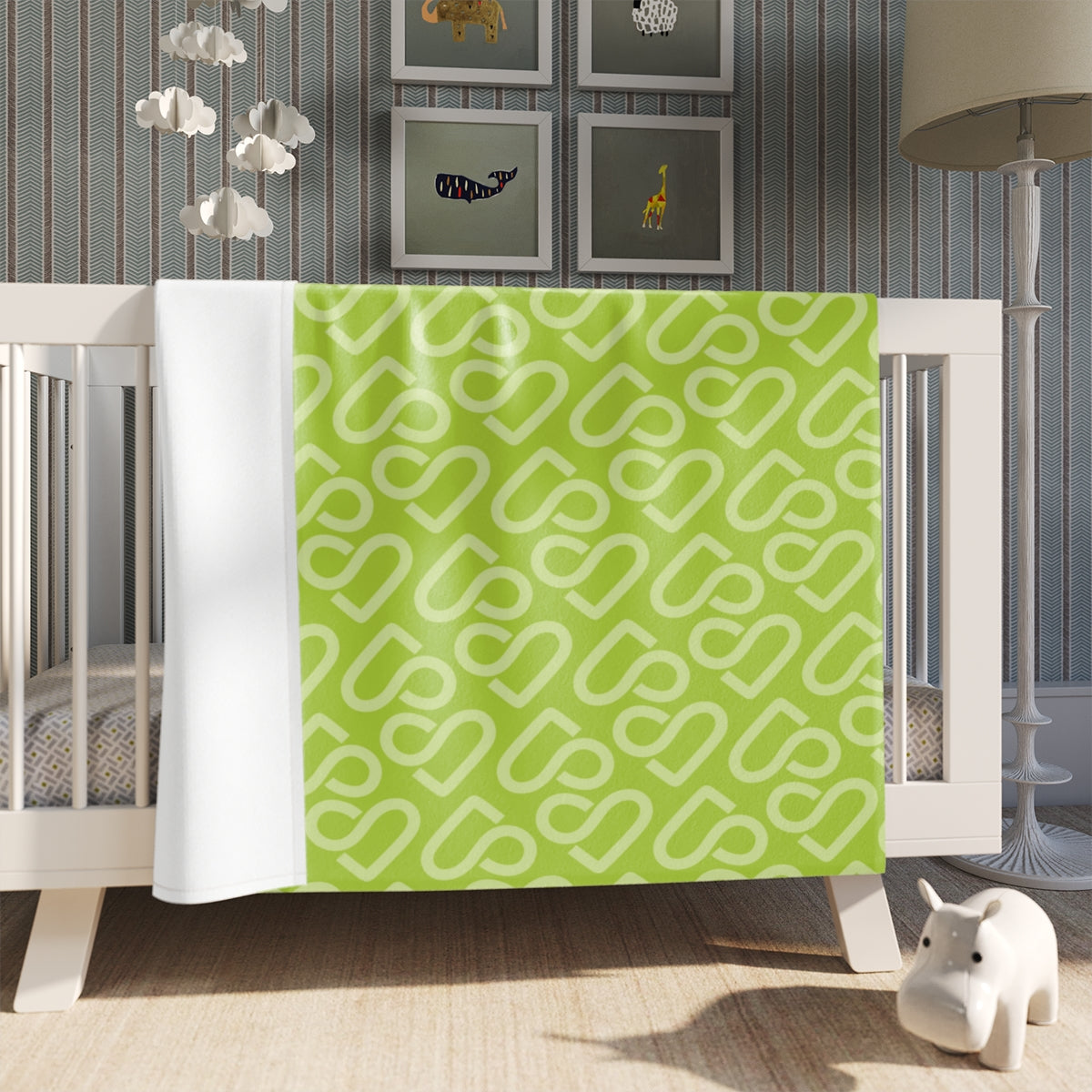 SL Green Throw Blanket