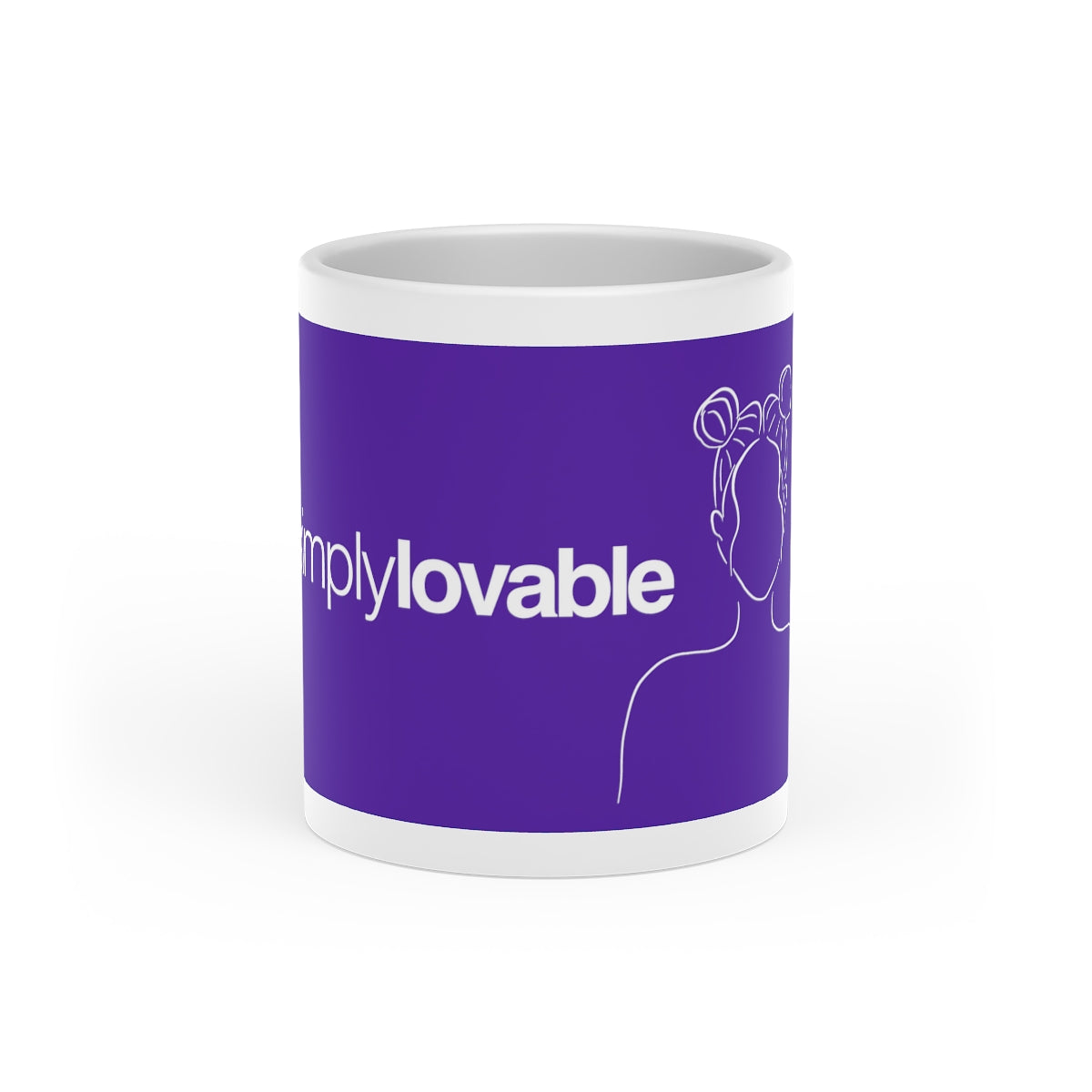Heart-Shaped Simply Lovable Brand Mug, 11 oz.