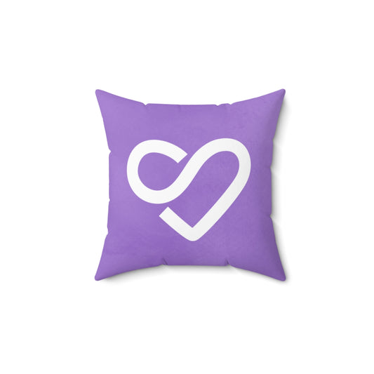 SL Purple Logo Square Pillow