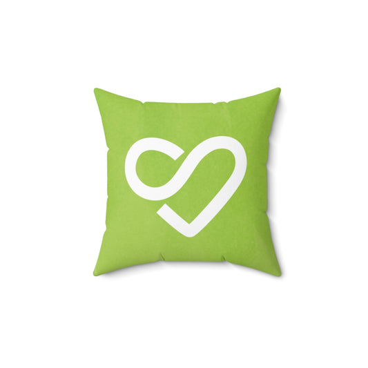 SL Green Logo Square Pillow