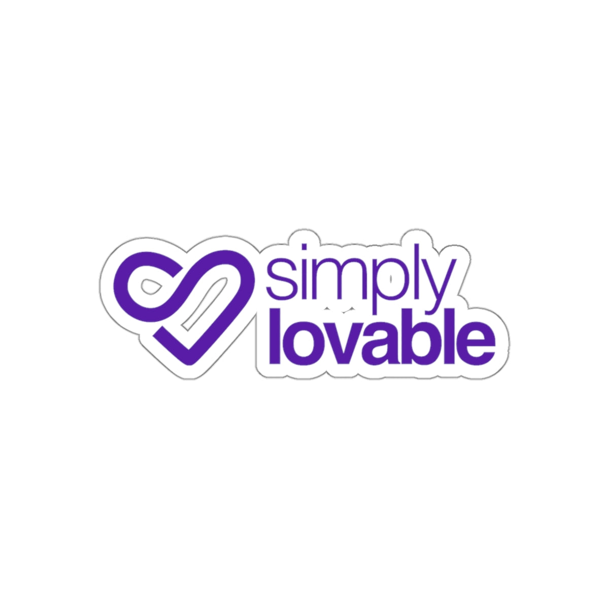 Simply Lovable Logo Kiss-Cut Stickers